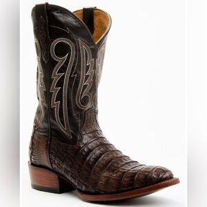 Cody James Exotic Caiman Gator Western Round Toe Cowboy Boots